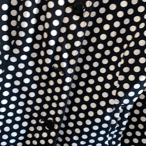 Rafaella black white polka dot jacket blazer - Picture 4 of 7